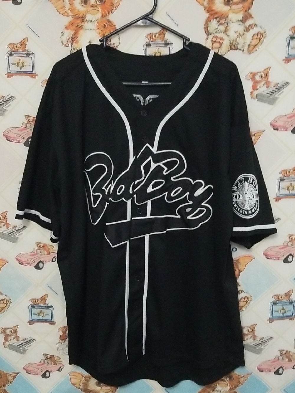 Bad Boy Biggie Smalls Hip Hop Baseball Jersey #10 Size 2XL